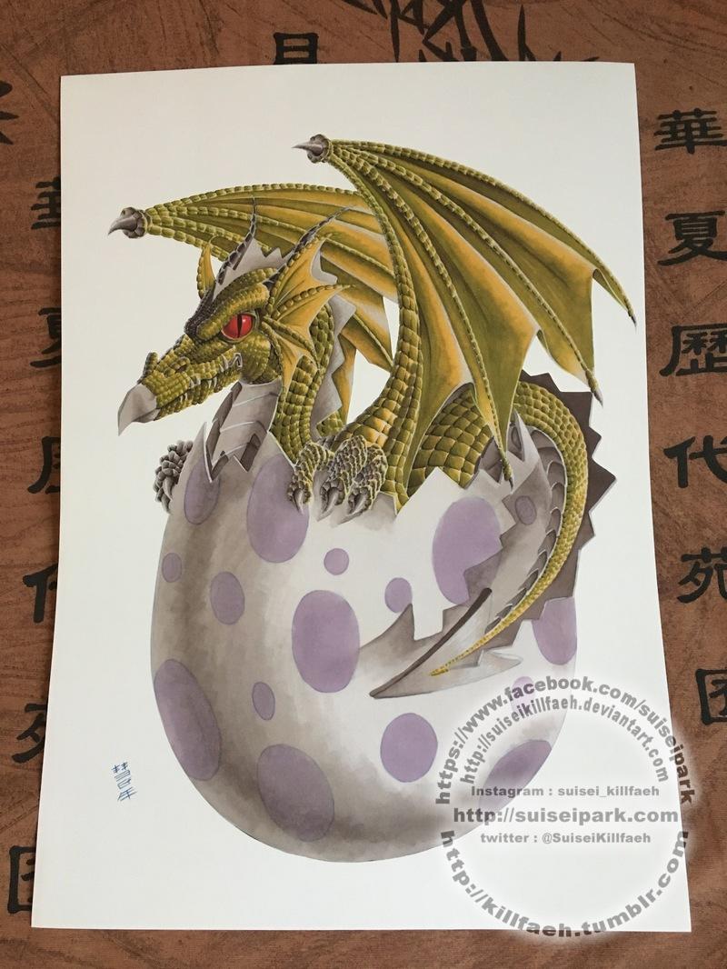 Bébé dragon - Poster